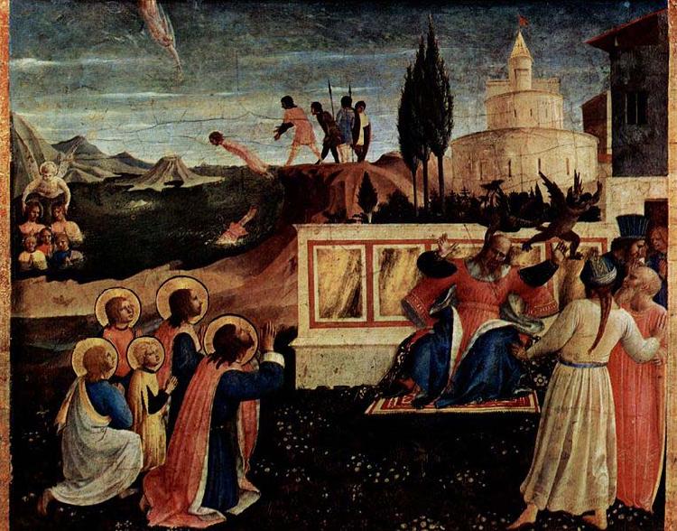Fra Angelico Martyrium der Heiligen Kosmas und Damian, Wundersame Erettung vor dem Tod durch Ertrinken France oil painting art